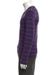 Yves Saint Laurent Rive Gauche Wool Striped Pullover