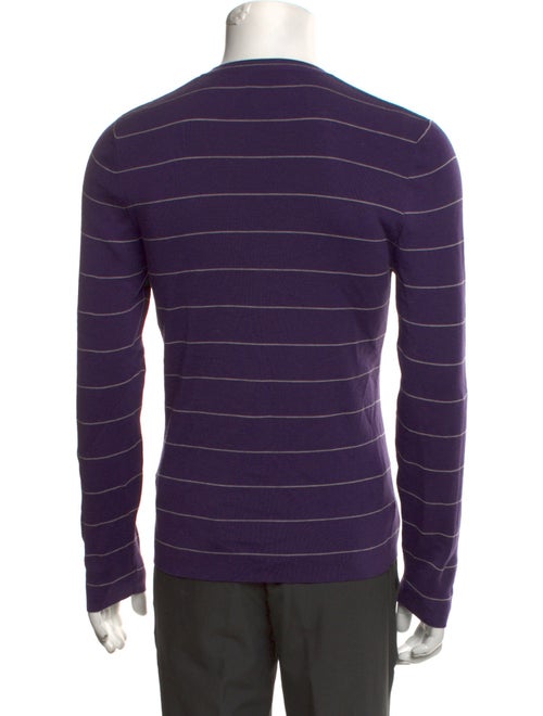 Yves Saint Laurent Rive Gauche Wool Striped Pullover
