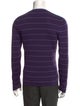 Yves Saint Laurent Rive Gauche Wool Striped Pullover