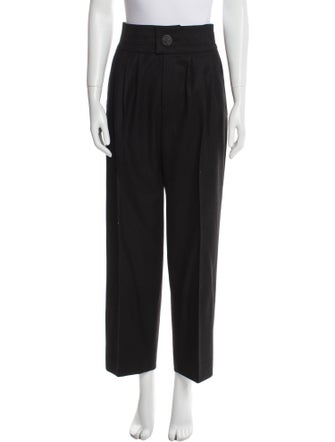 Yves Saint Laurent Rive Gauche Wool Wide Leg Pants