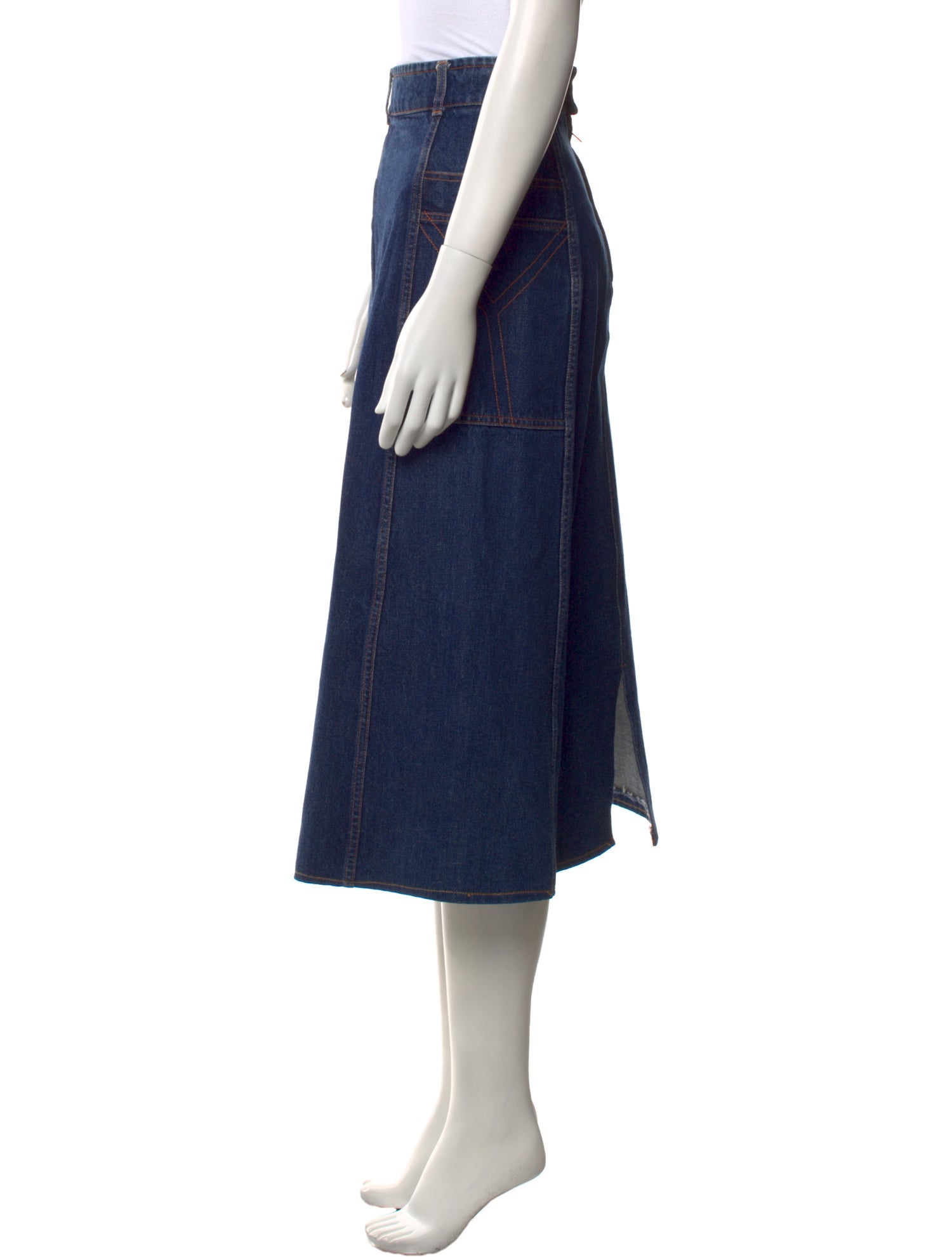 Yves Saint Laurent Rive Gauche Vintage Midi Length Skirt