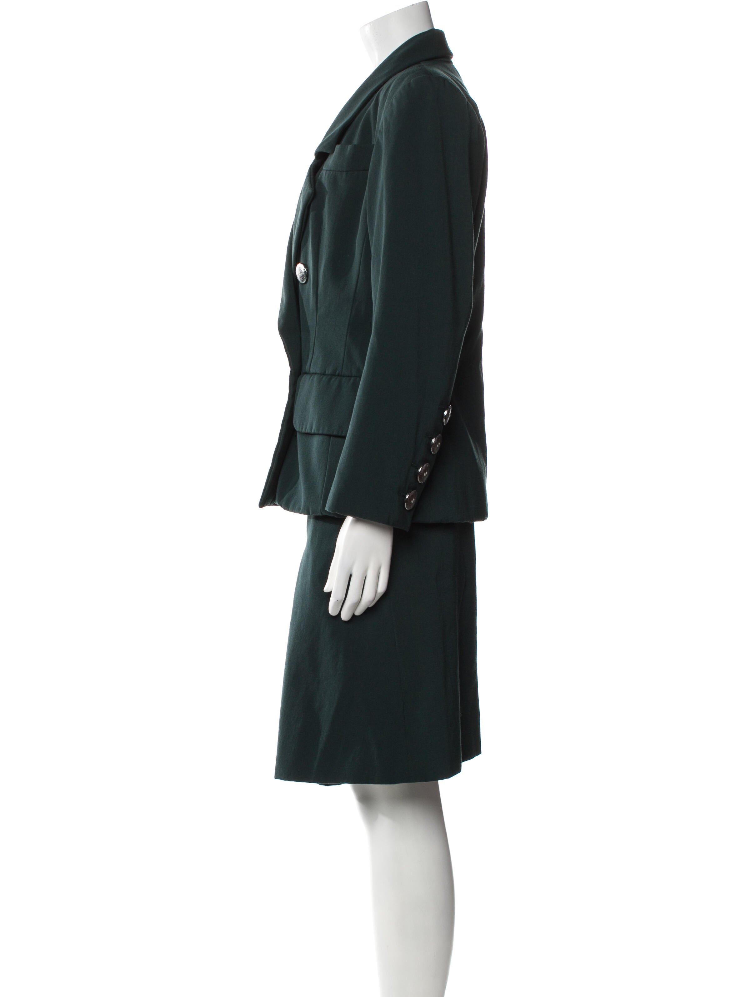 Yves Saint Laurent Rive Gauche Vintage 1990's Skirt Suit