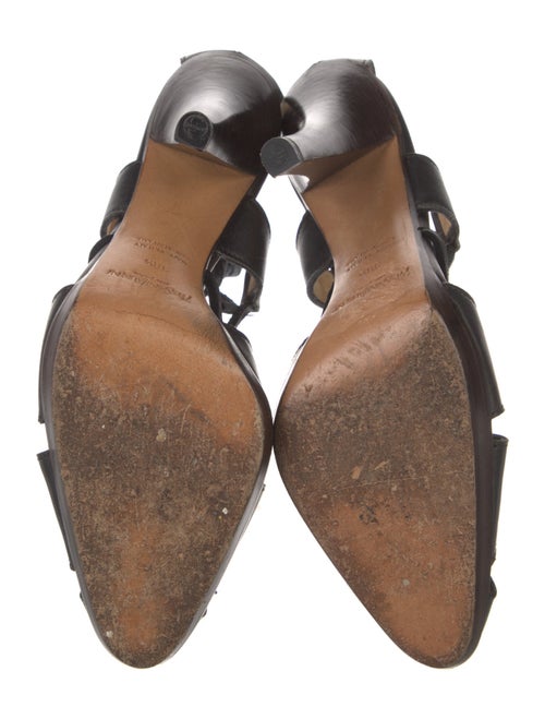 Yves Saint Laurent Rive Gauche Leather D'Orsay Pumps