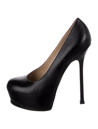 Yves Saint Laurent Rive Gauche Leather Pumps