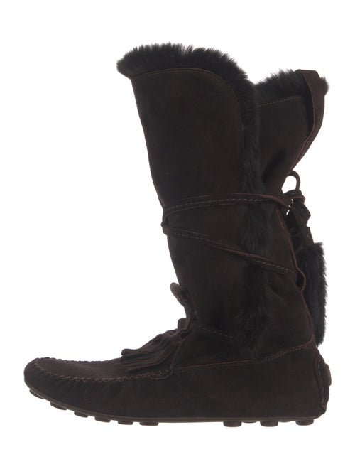 Yves Saint Laurent Rive Gauche Suede Boots
