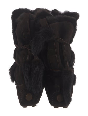 Yves Saint Laurent Rive Gauche Suede Boots