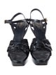 Yves Saint Laurent Rive Gauche Patent Leather Sandals