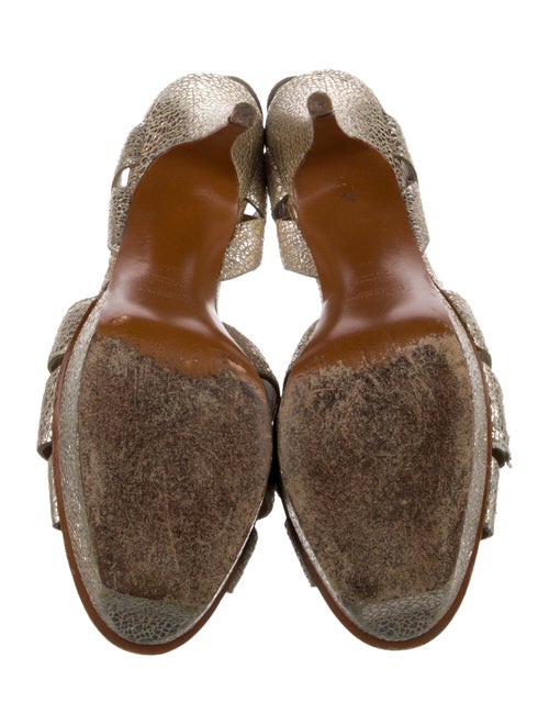 Yves Saint Laurent Rive Gauche Leather Sandals