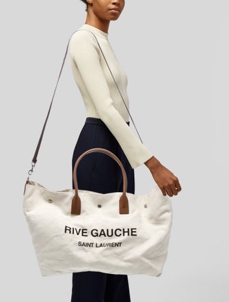Saint Laurent Canvas Rive Gauche Maxi