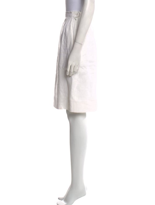 Yves Saint Laurent Rive Gauche Linen Knee-Length Skirt