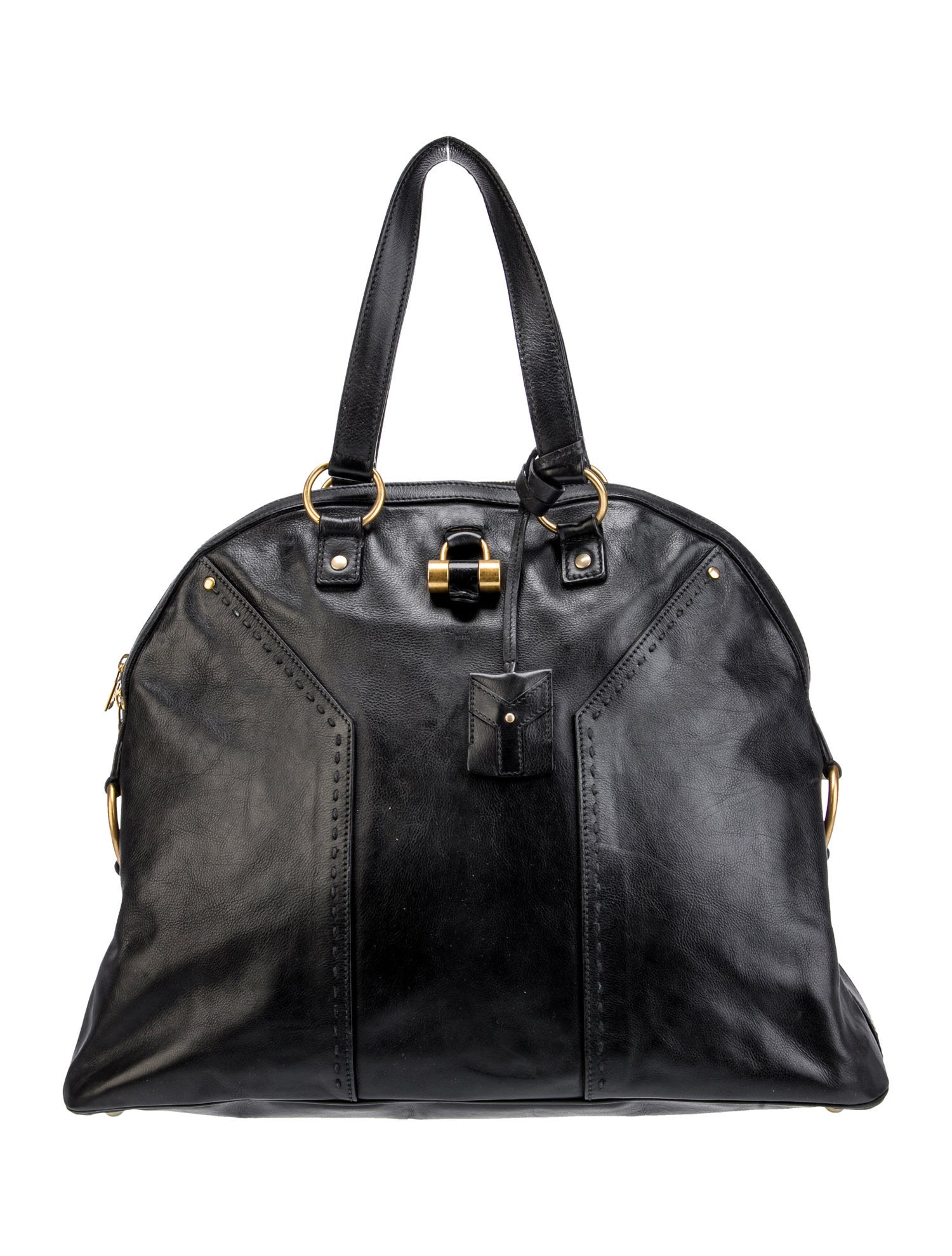 Yves Saint Laurent Rive Gauche Leather Weekender Bag