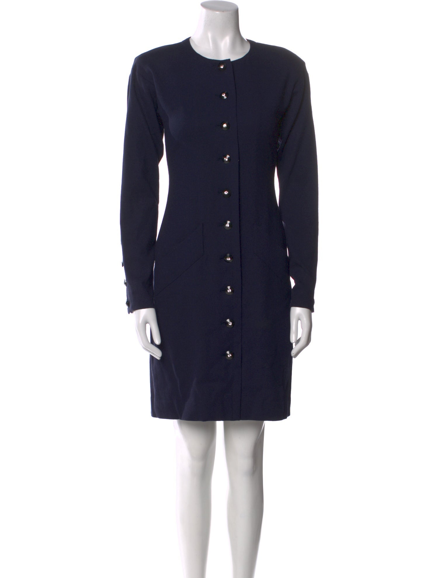 Yves Saint Laurent Rive Gauche Wool Mini Dress