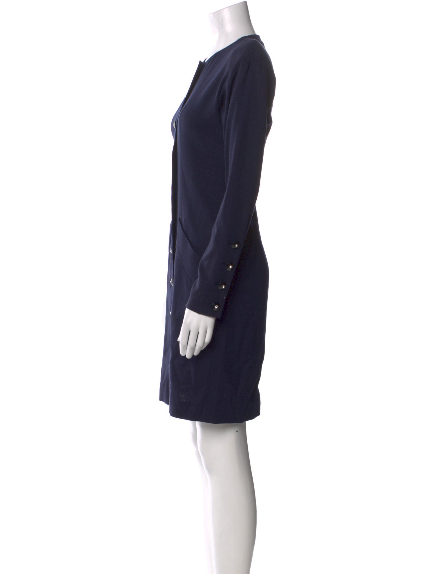 Yves Saint Laurent Rive Gauche Wool Mini Dress
