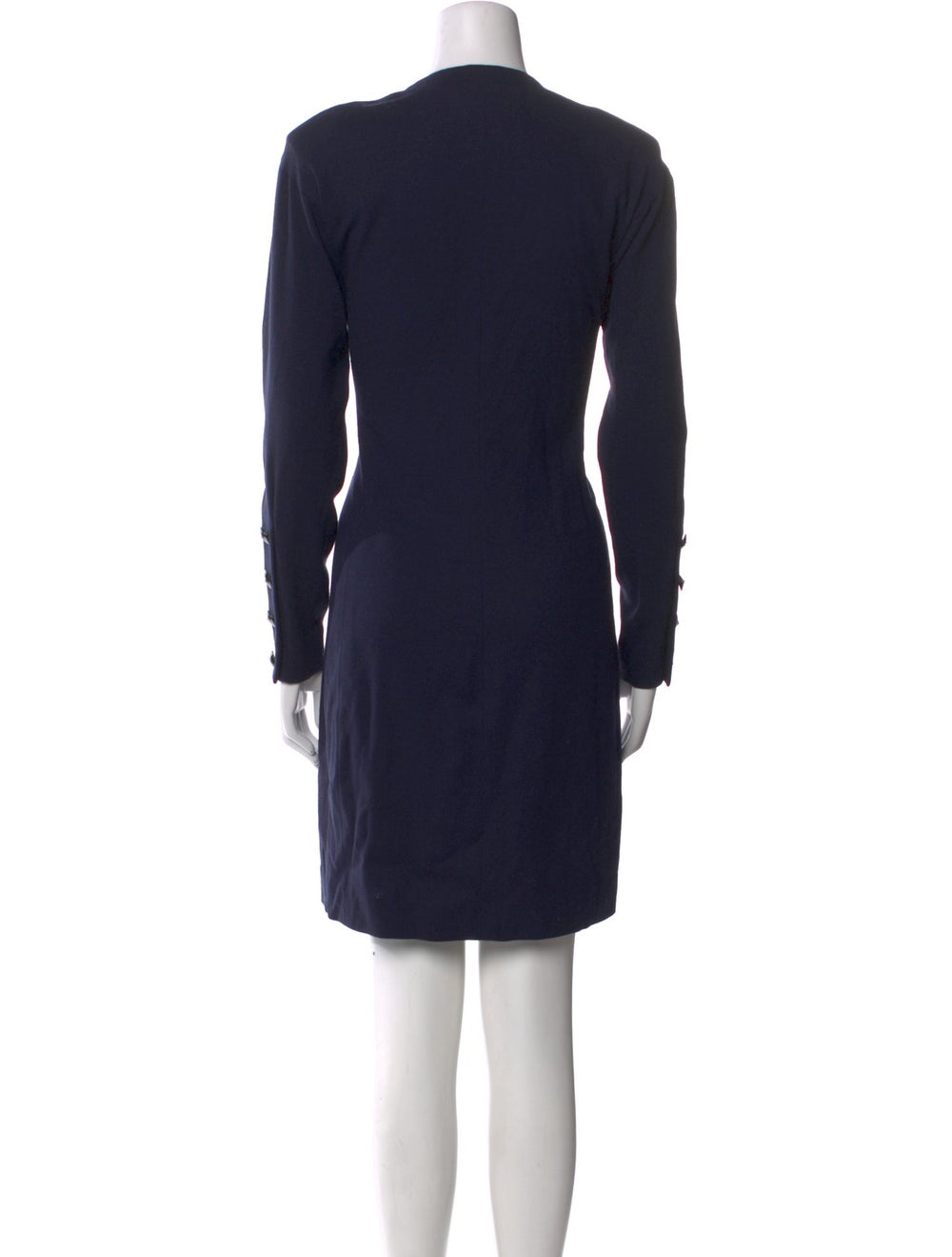 Yves Saint Laurent Rive Gauche Wool Shirtdress Bl… - image 3