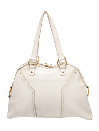 Yves Saint Laurent Rive Gauche Leather Top Handle Bag