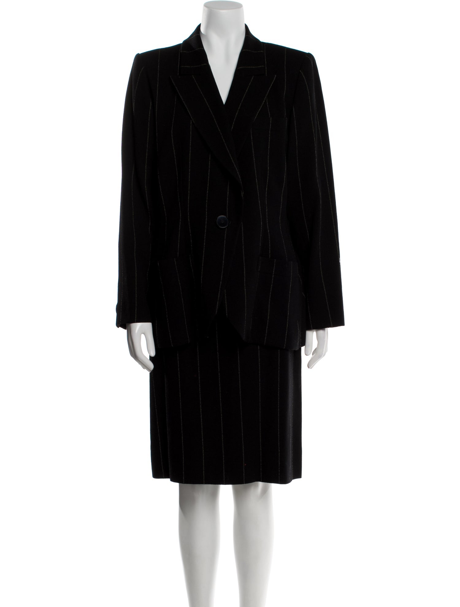 Yves Saint Laurent Rive Gauche Vintage 1990's Skirt Suit