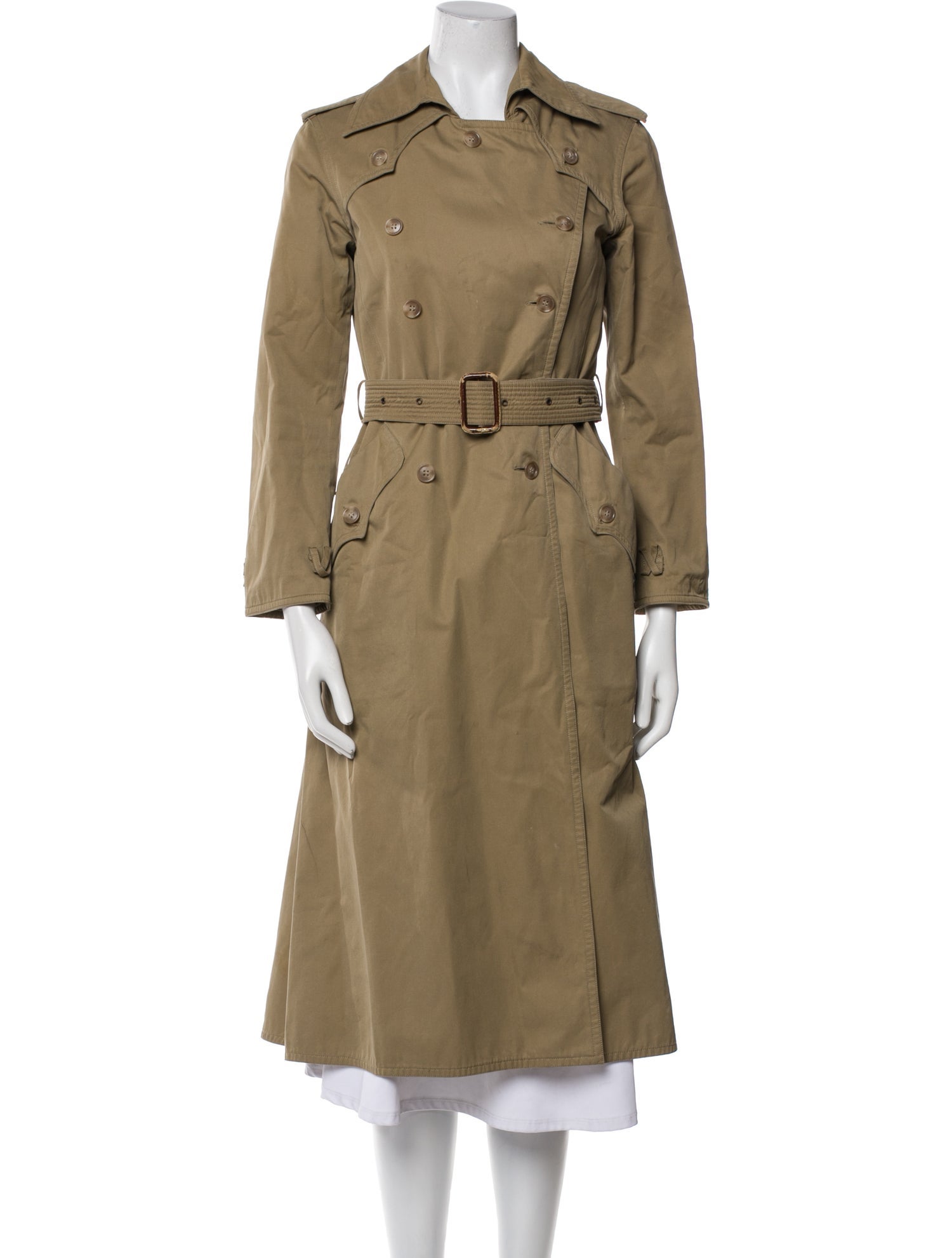 Yves Saint Laurent Rive Gauche Vintage 1970's Trench Coat