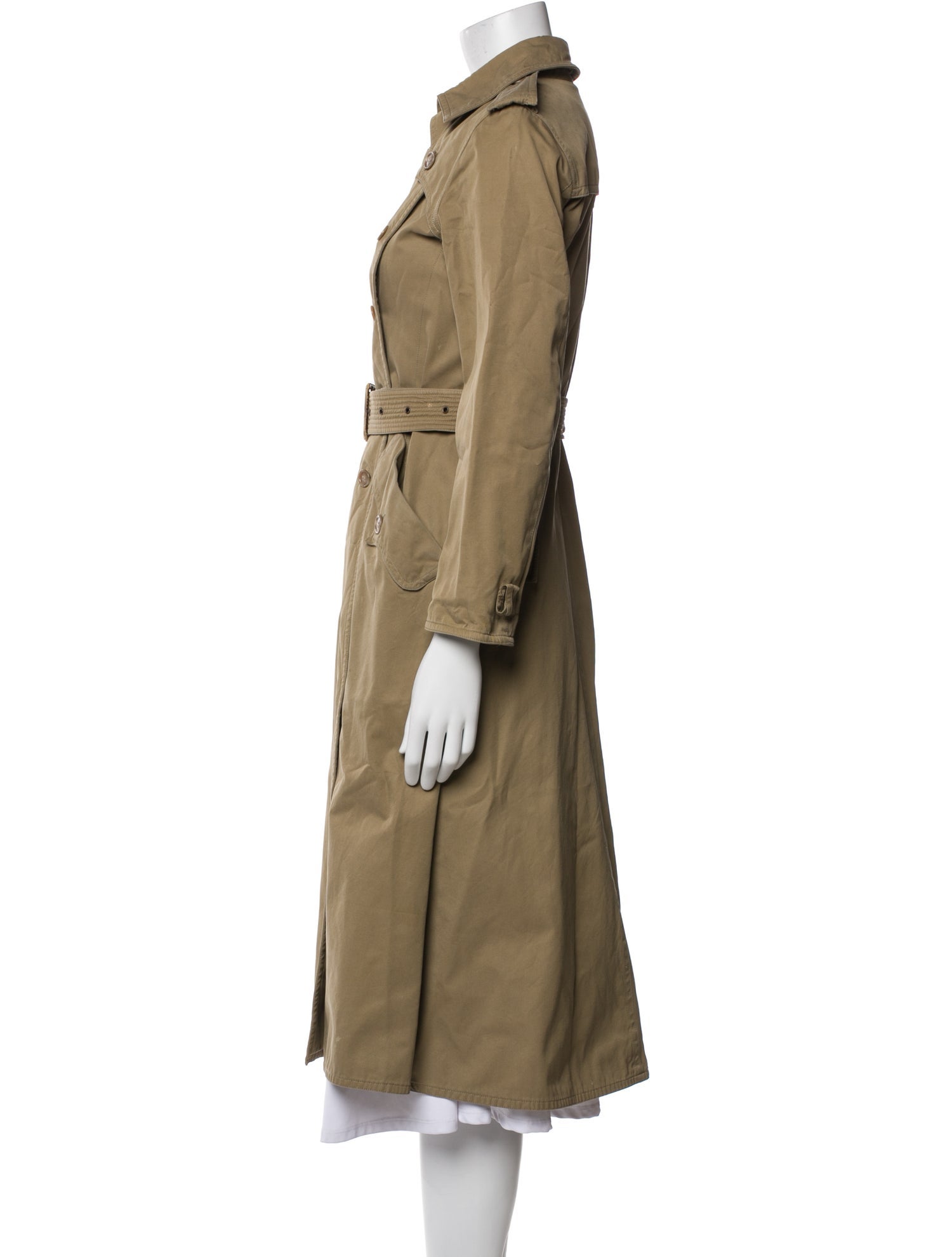 Yves Saint Laurent Rive Gauche Vintage 1970's Trench Coat
