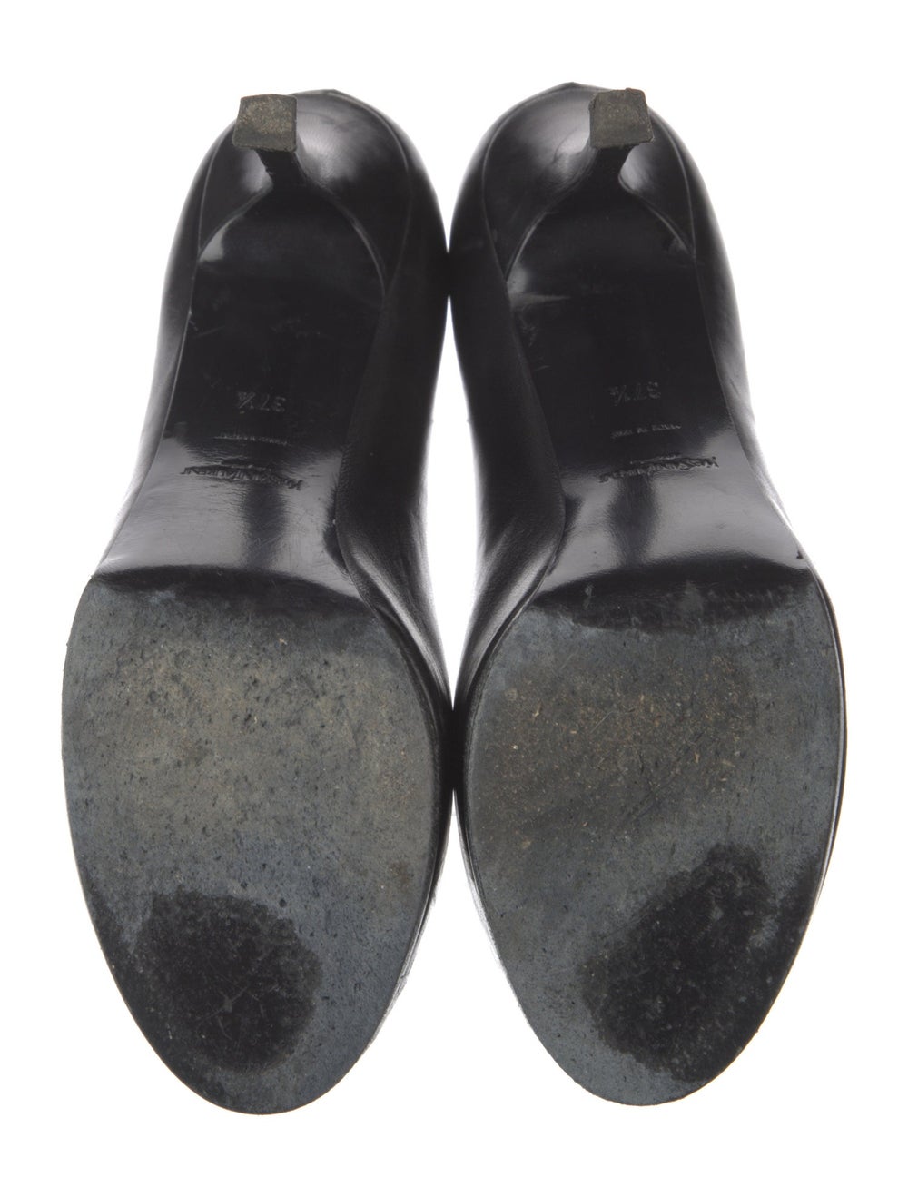 Yves Saint Laurent Rive Gauche Leather Pumps Blac… - image 5