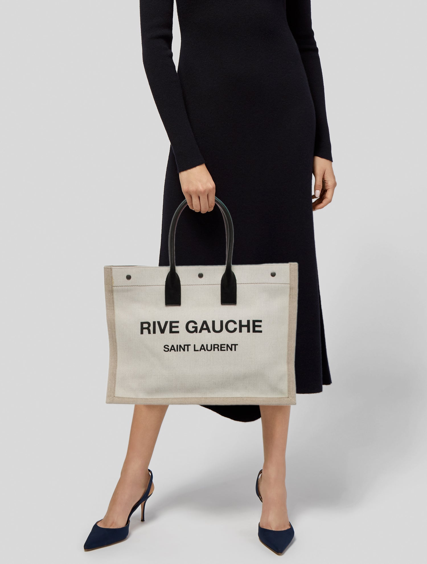 Saint Laurent Canvas Rive Gauche Medium