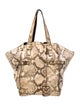 Yves Saint Laurent Rive Gauche Snakeskin Tote