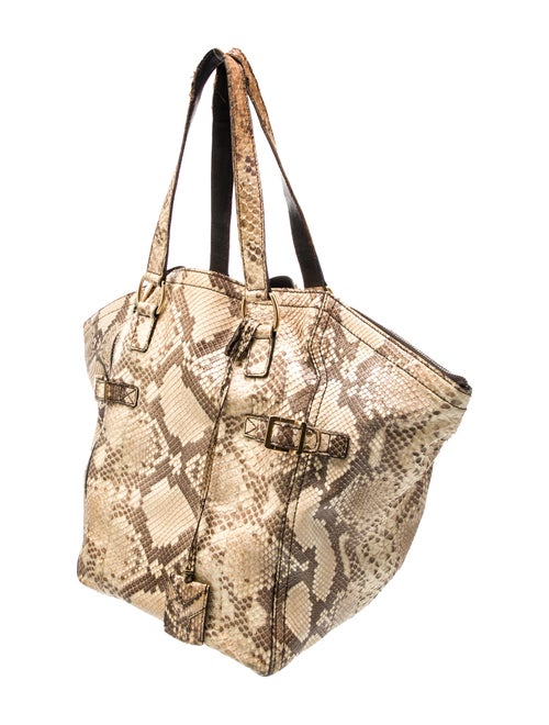 Yves Saint Laurent Rive Gauche Snakeskin Tote