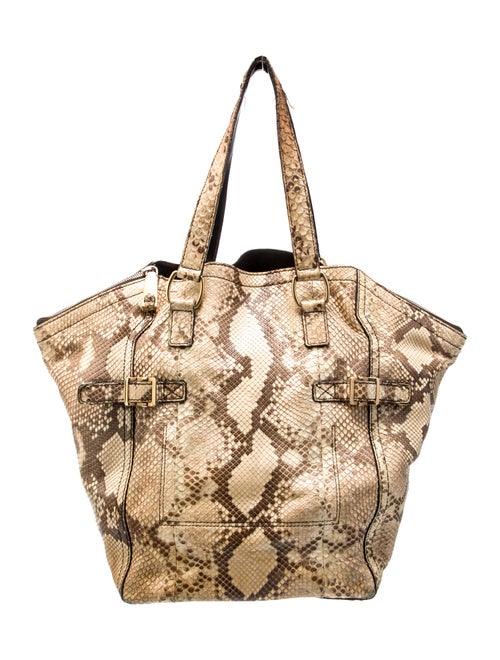 Yves Saint Laurent Rive Gauche Snakeskin Tote
