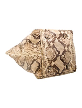 Yves Saint Laurent Rive Gauche Snakeskin Tote