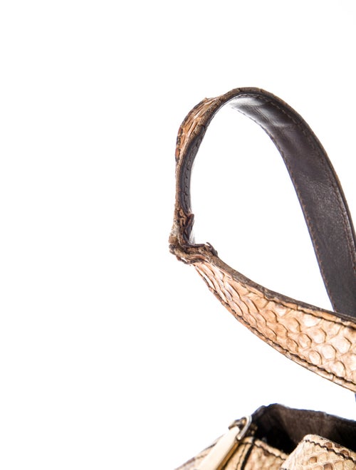 Yves Saint Laurent Rive Gauche Snakeskin Tote