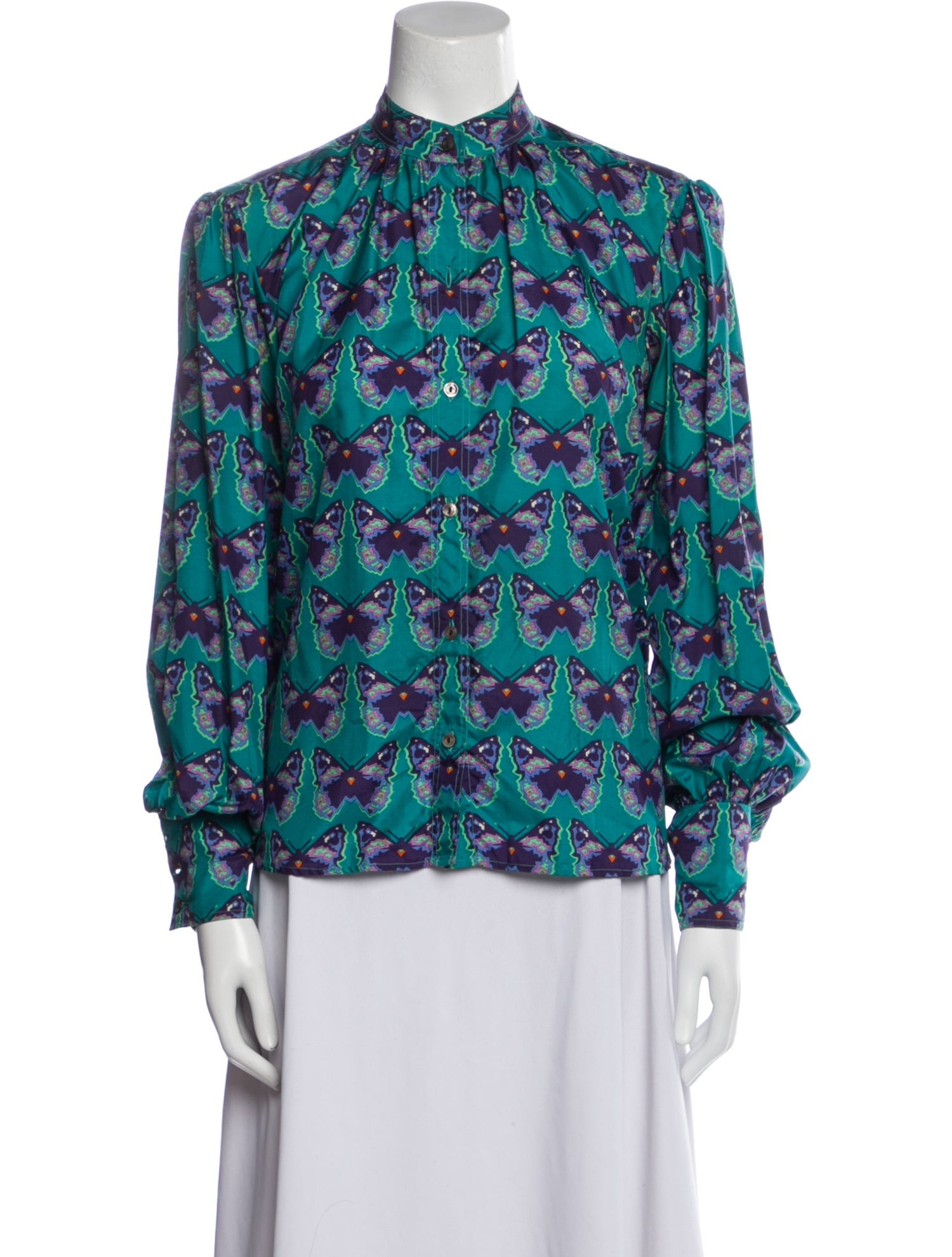 Yves Saint Laurent Rive Gauche Vintage 1970's Blouse