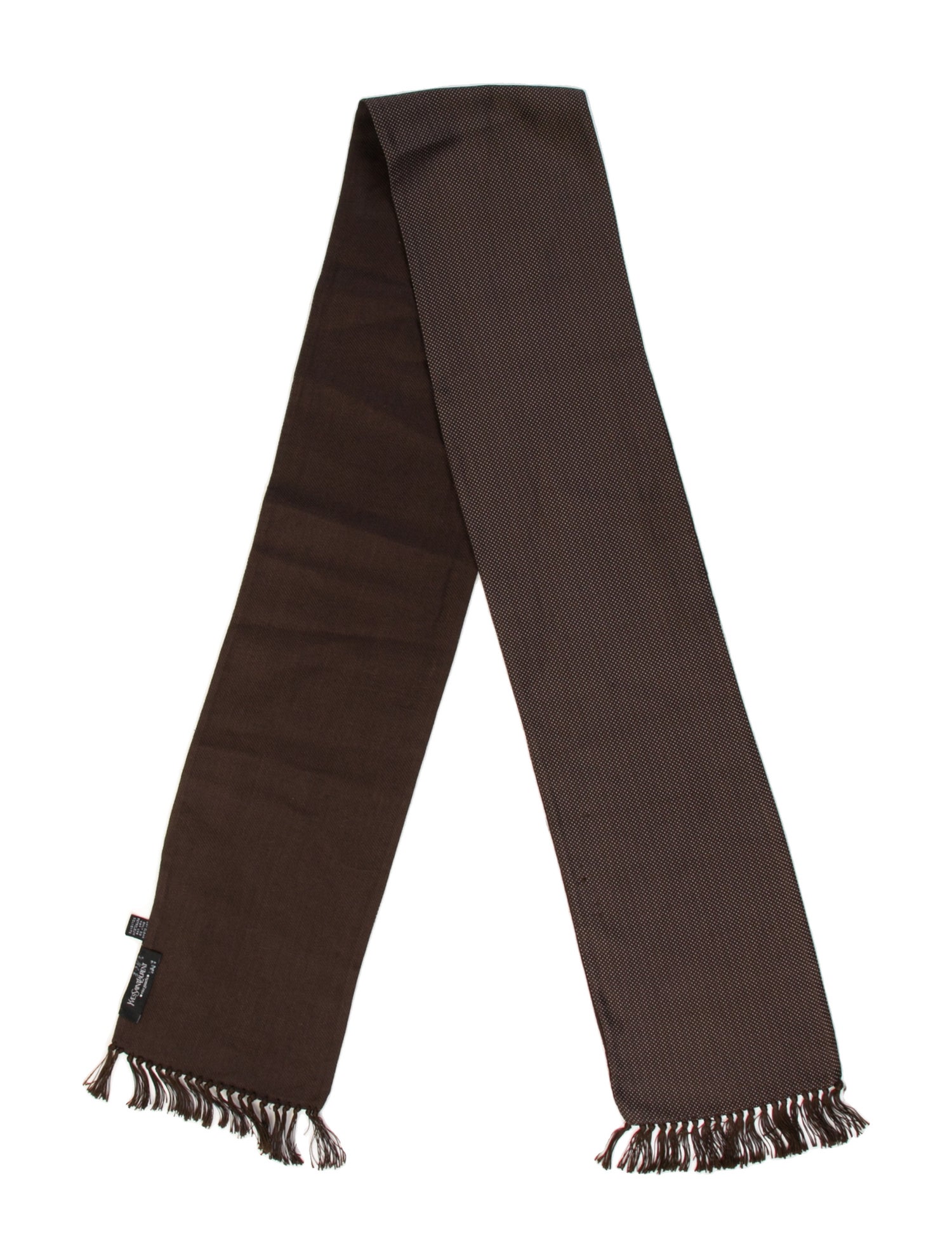 Yves Saint Laurent Rive Gauche Silk Polka Dot Print Scarf