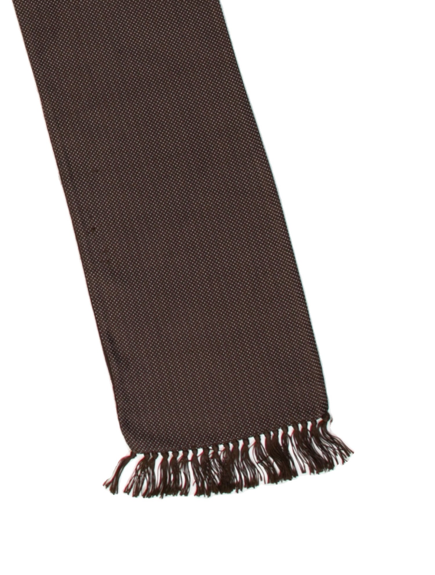 Yves Saint Laurent Rive Gauche Silk Polka Dot Print Scarf