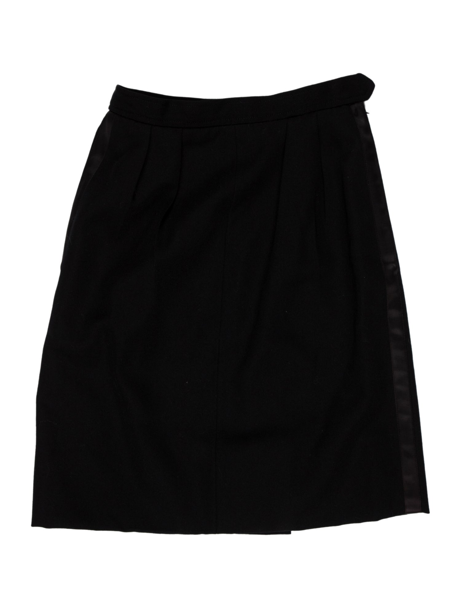 Yves Saint Laurent Rive Gauche Pleated Accents Mini Skirt