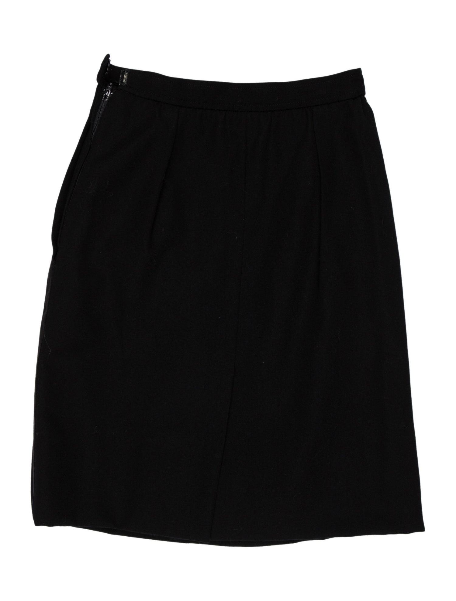 Yves Saint Laurent Rive Gauche Pleated Accents Mini Skirt