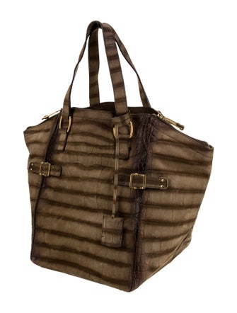 Yves Saint Laurent Rive Gauche Leather Top Handle Bag