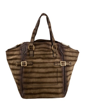 Yves Saint Laurent Rive Gauche Leather Top Handle Bag