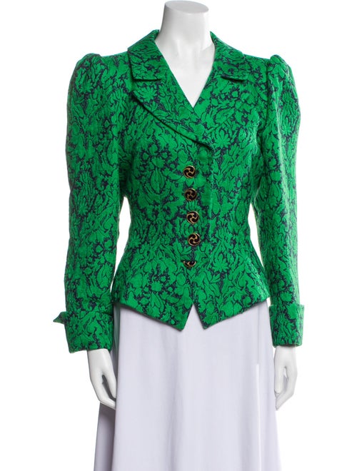 Yves Saint Laurent Rive Gauche 1992 Floral Print Evening Jacket