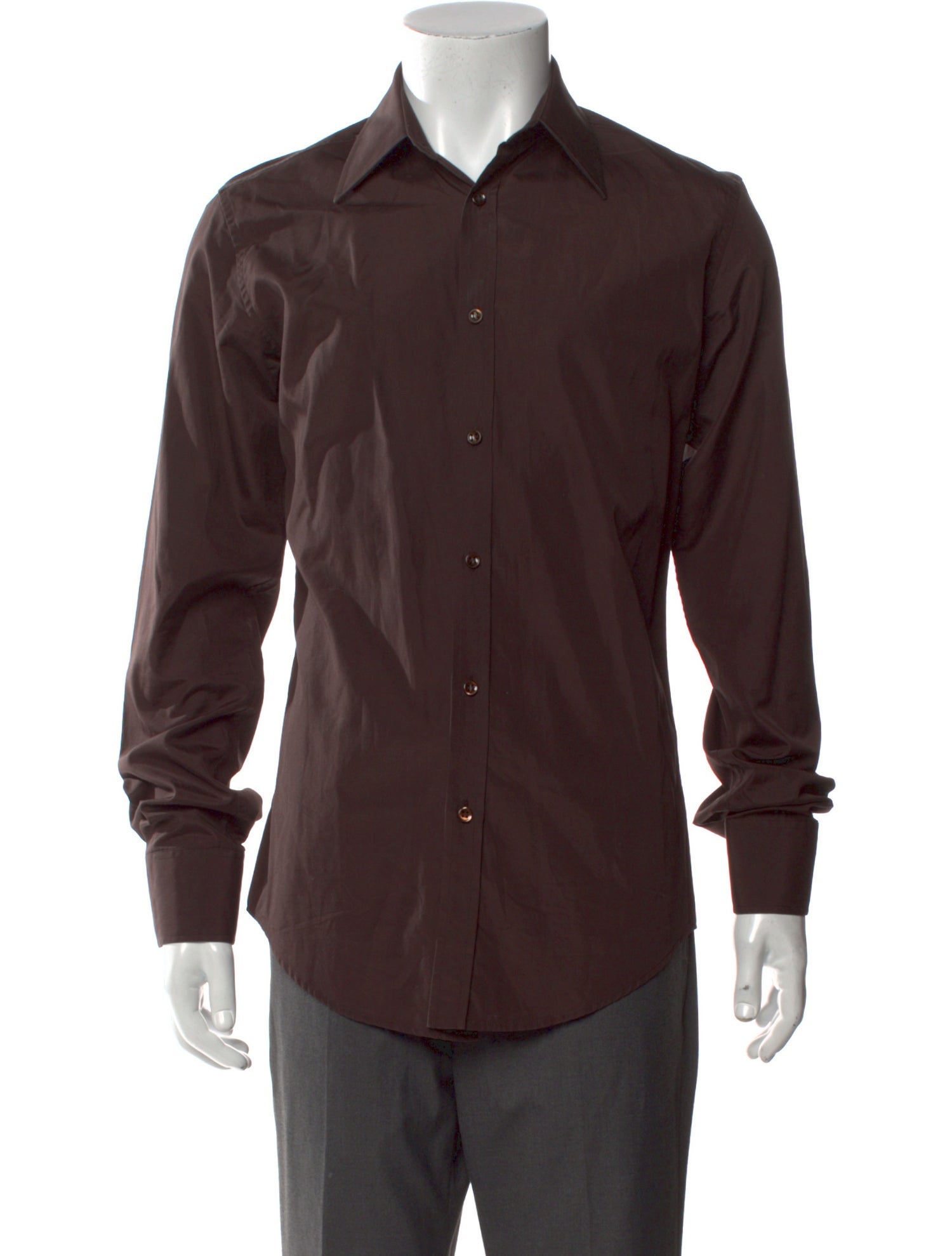 Yves Saint Laurent Rive Gauche Long Sleeve Dress Shirt