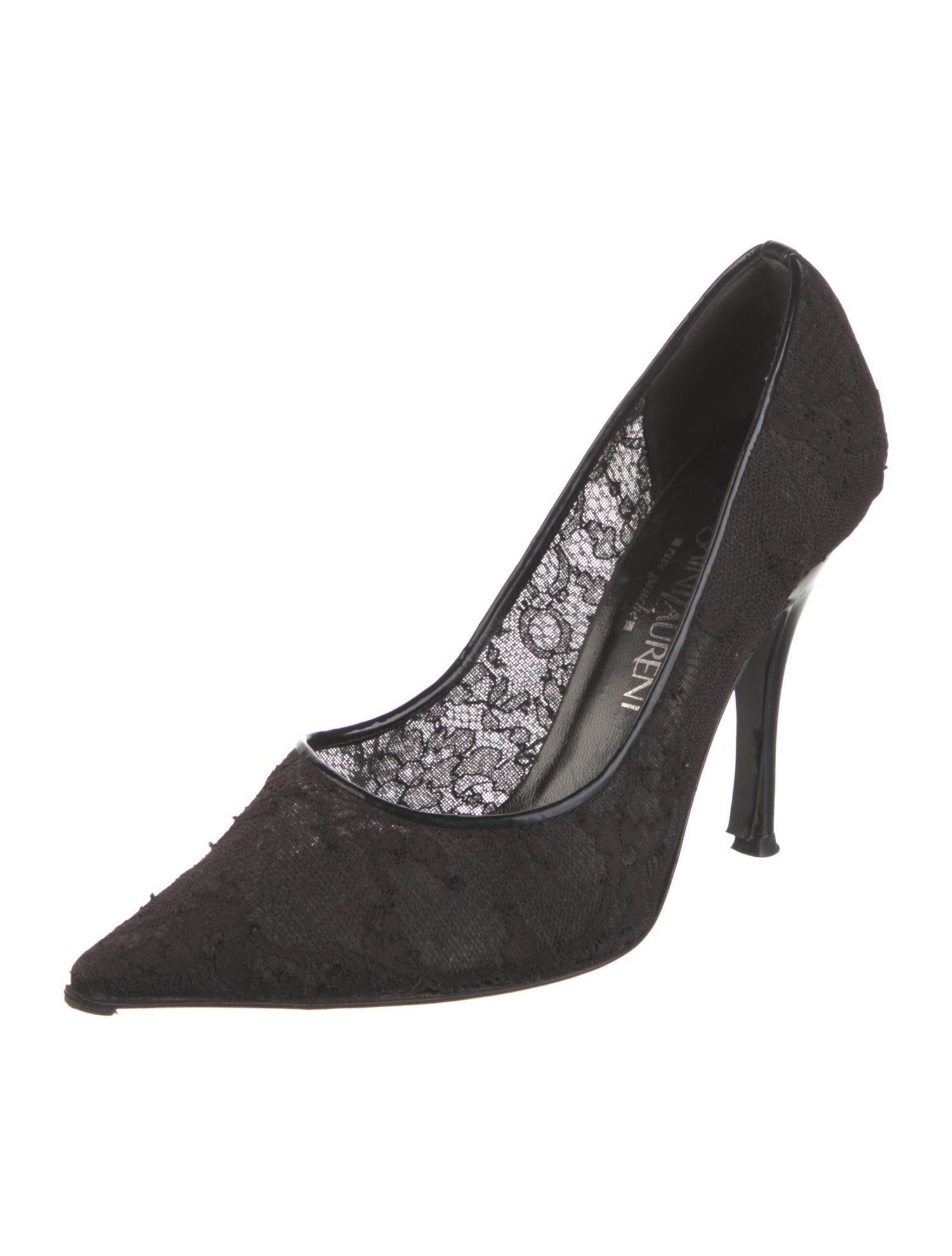 Yves Saint Laurent Rive Gauche Lace Lace Pattern Pumps