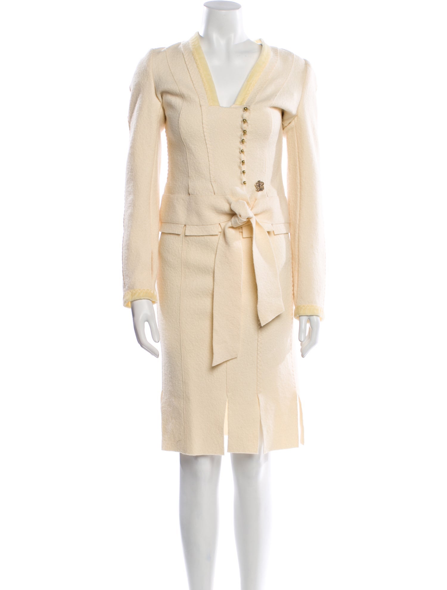 Yves Saint Laurent Rive Gauche Vintage 2000's Skirt Suit
