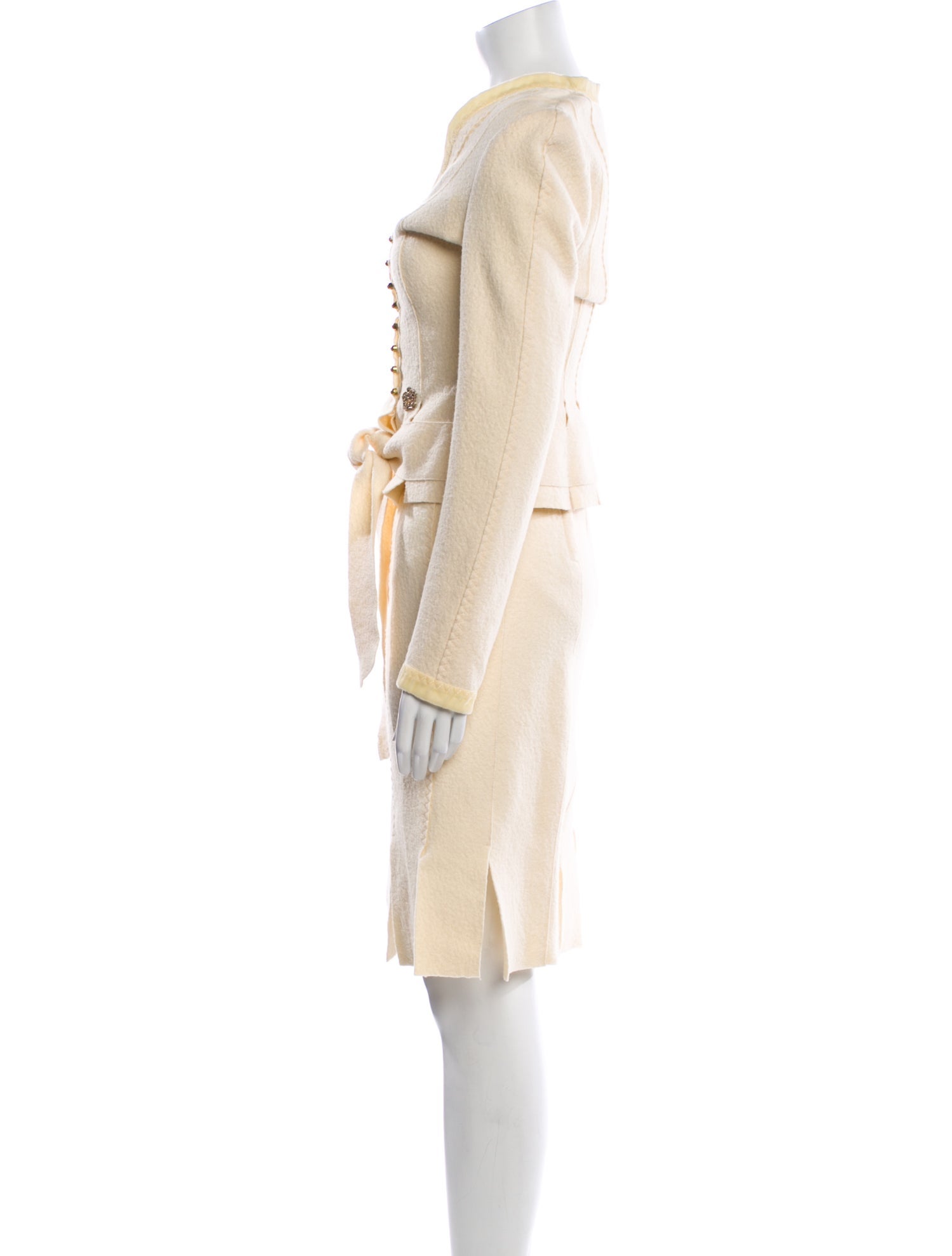 Yves Saint Laurent Rive Gauche Vintage 2000's Skirt Suit