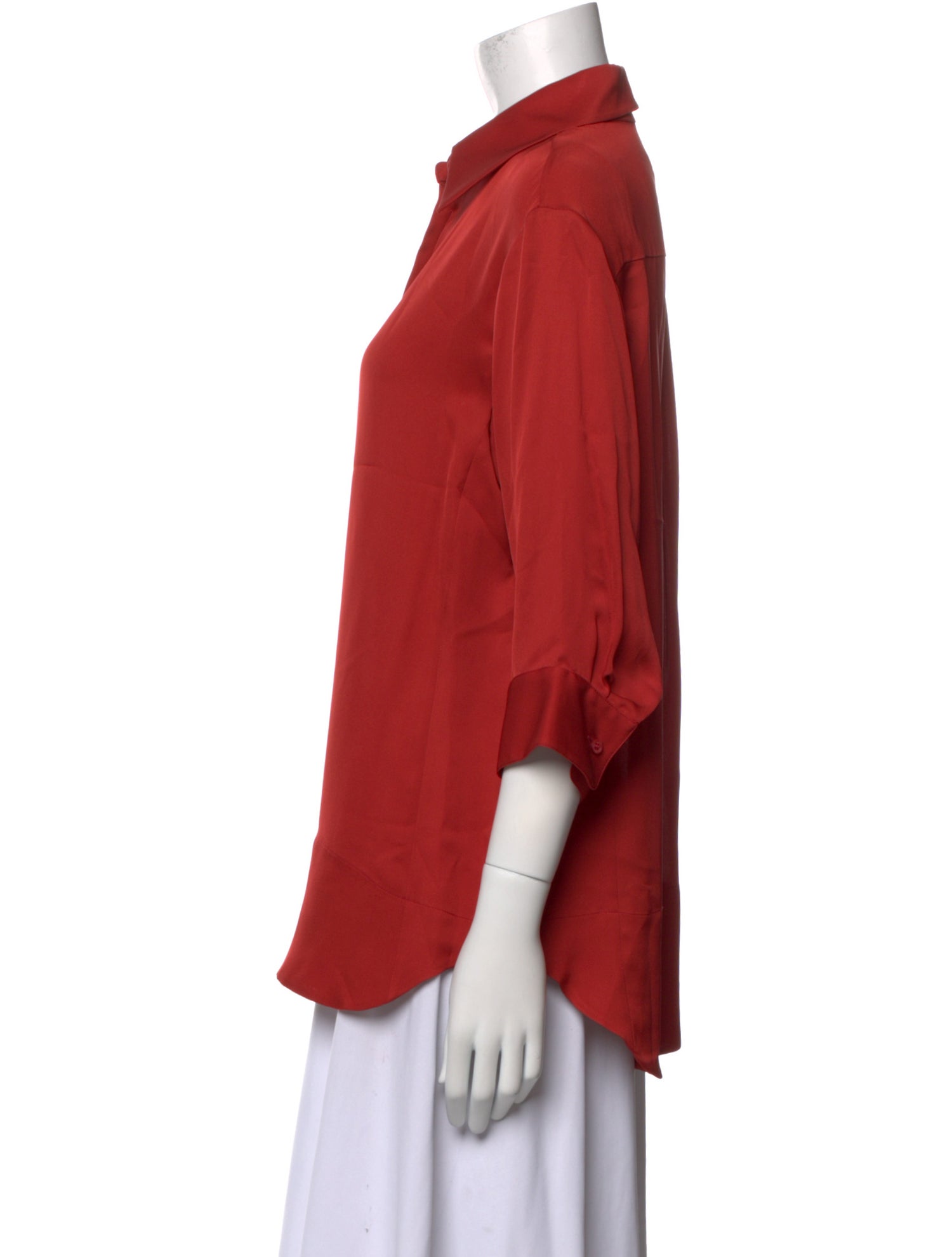 Yves Saint Laurent Rive Gauche Vintage 1990's Button-Up Top