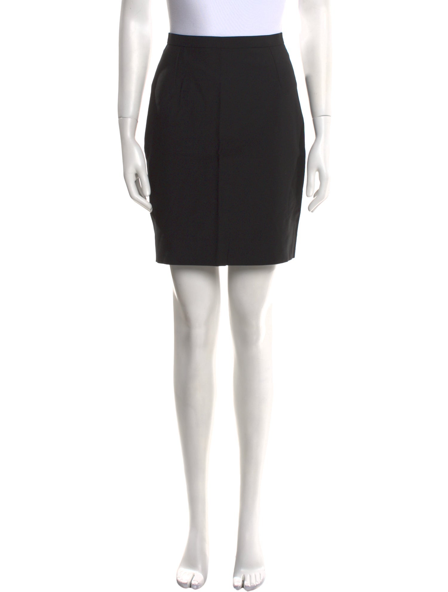 Yves Saint Laurent Rive Gauche Virgin Wool Mini Skirt
