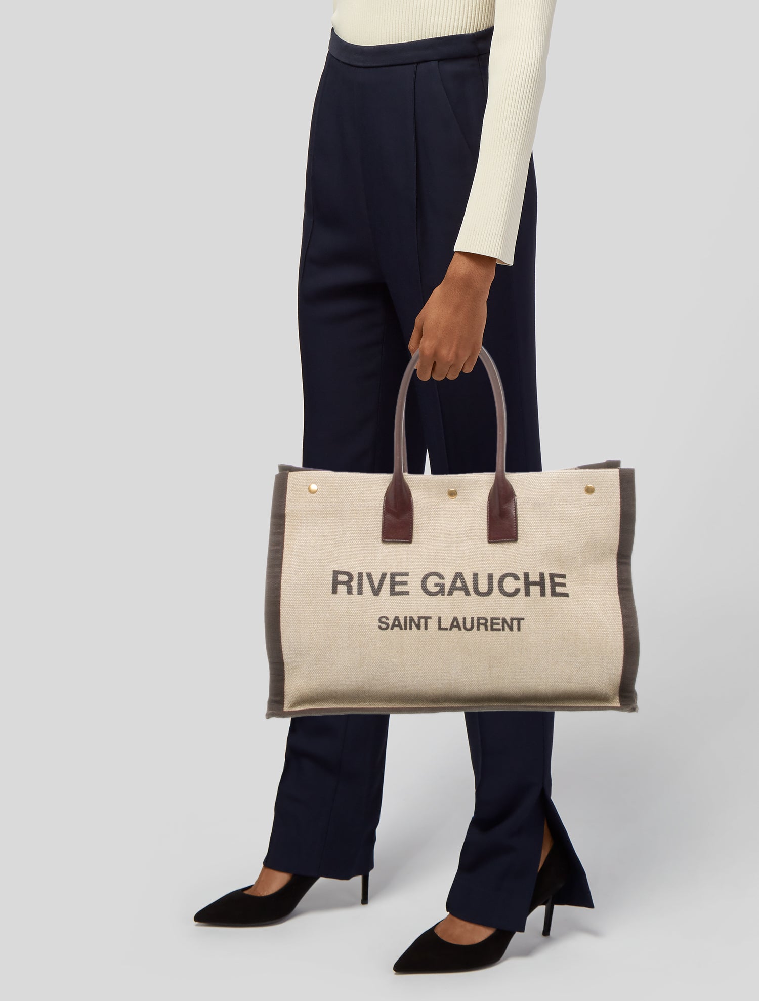 Saint Laurent Canvas RIVE GAUCHE TOTE