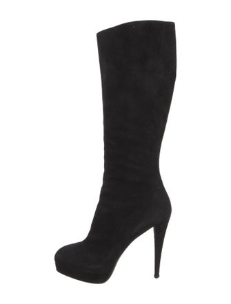 Yves Saint Laurent Rive Gauche Suede Boots