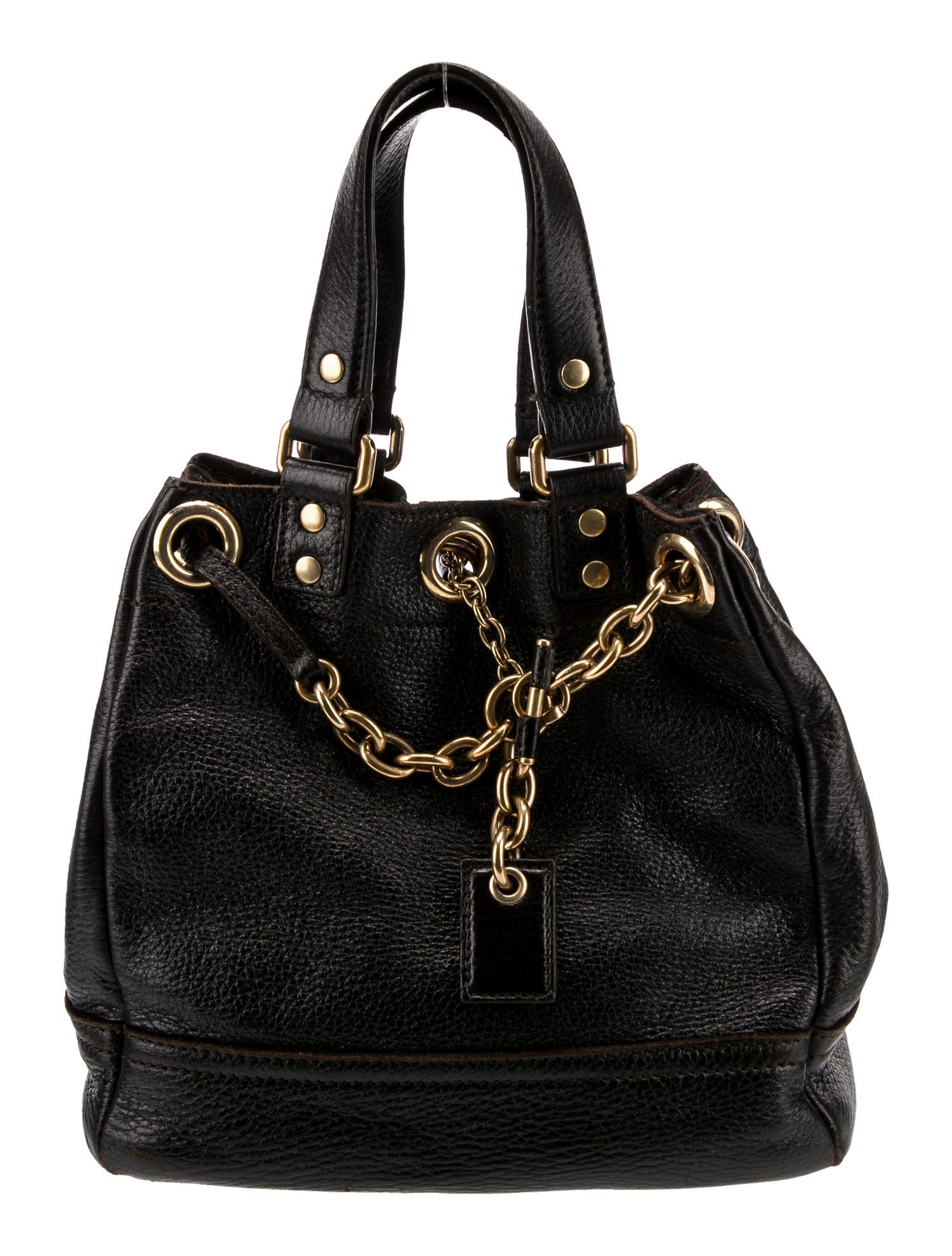 Yves Saint Laurent Rive Gauche Leather Top Handle Bag Small