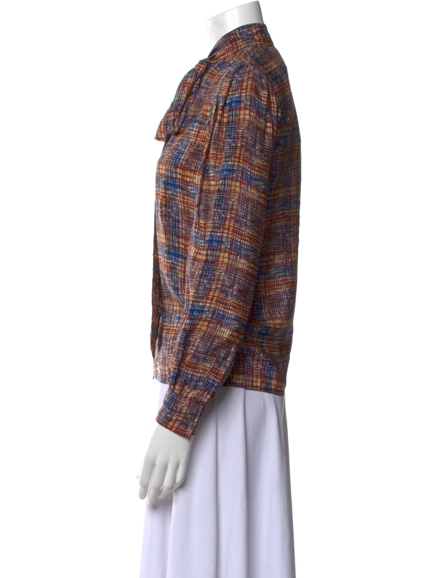 Yves Saint Laurent Rive Gauche Vintage 1970's Blouse