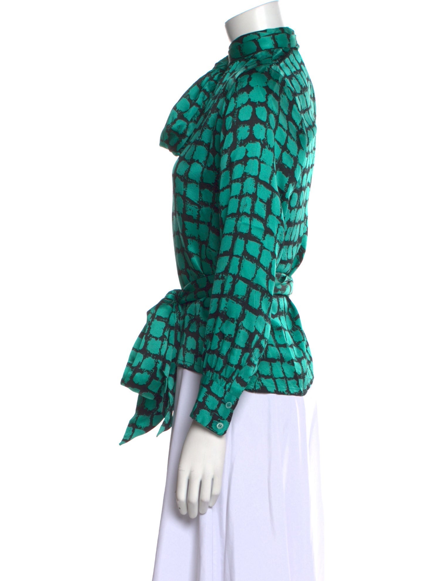Yves Saint Laurent Rive Gauche Vintage Late 1970's - Early 1980's Blouse