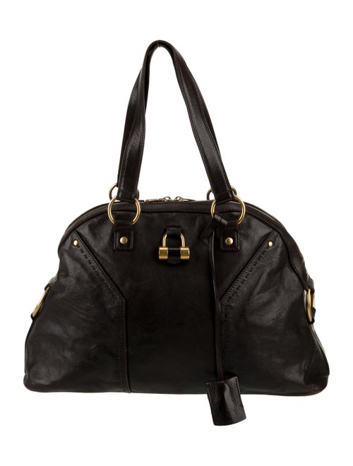 Yves Saint Laurent Rive Gauche Leather Top Handle Bag