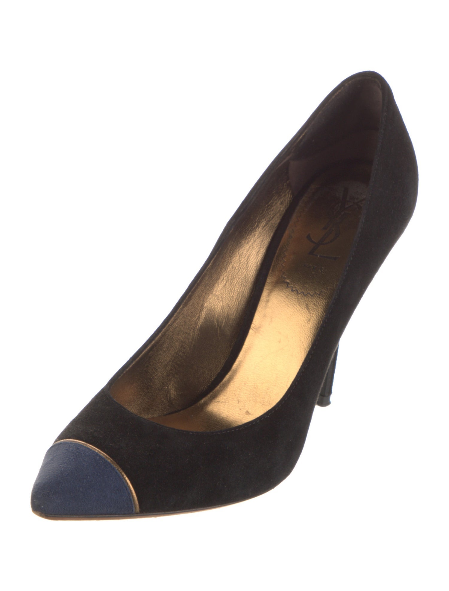 Yves Saint Laurent Rive Gauche Suede Pumps